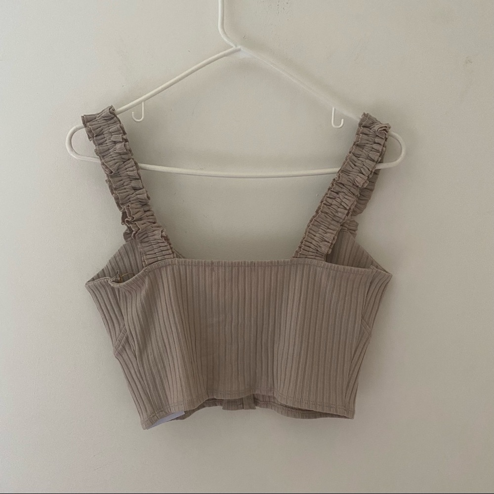 New | Backyard Roses | Dacey Ruffle Tank Top - Picture 6 of 8